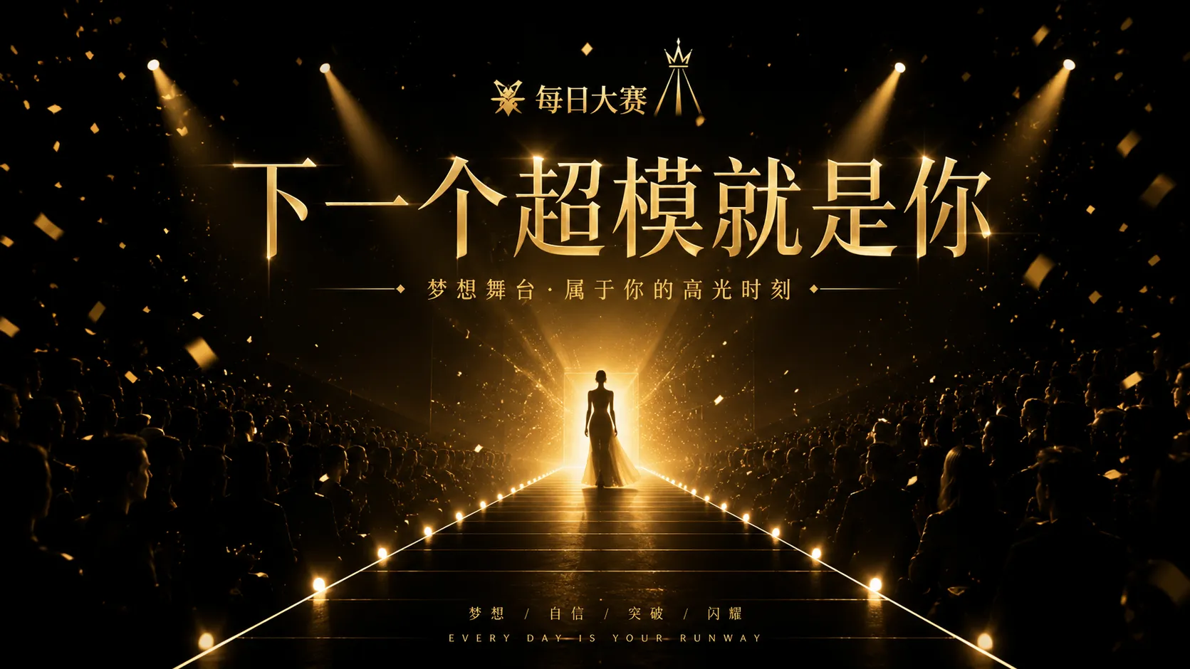 每日大赛品牌舞台宽幅视觉